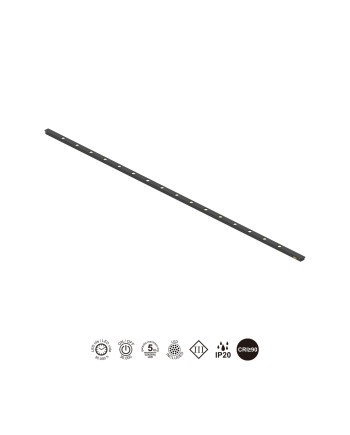 MAGNETO mini * LINEAL LED 12W 36º NEGRO